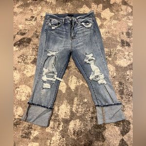Judy Blue Paint Splatter Boyfriend Jean Size 20W